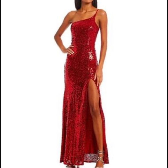 One Shoulder Sequin Formal - Picture 1 of 4